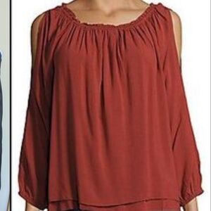 Anthropologie Sanctuary Cold Shoulder Open Top